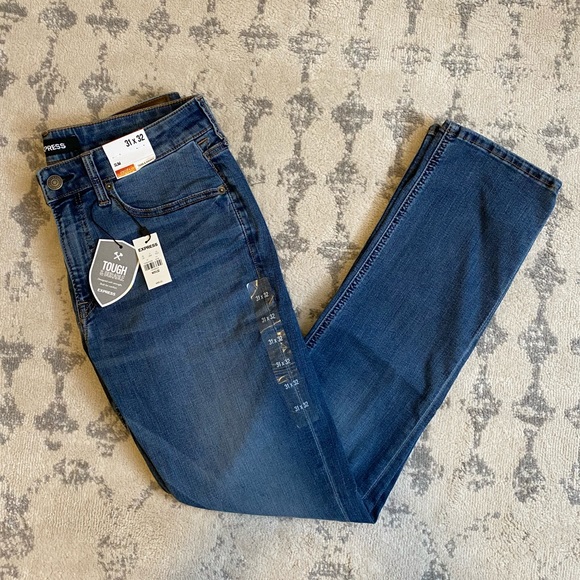 Men’s Express Stretch+ Slim Jeans - Picture 1 of 4